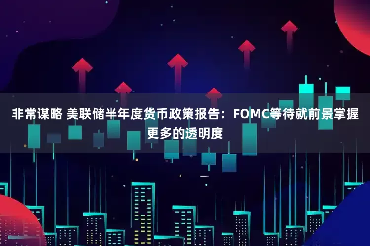 非常谋略 美联储半年度货币政策报告：FOMC等待就前景掌握更多的透明度