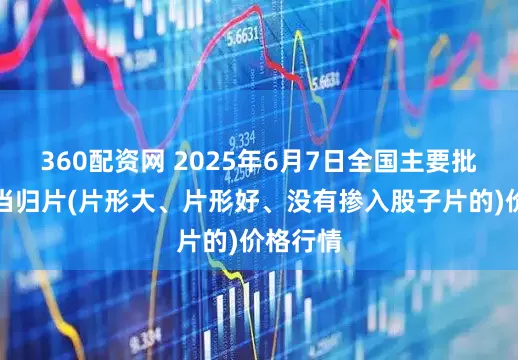 360配资网 2025年6月7日全国主要批发市场当归片(片形大、片形好、没有掺入股子片的)价格行情