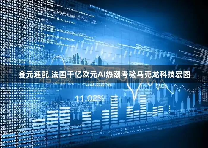 金元速配 法国千亿欧元AI热潮考验马克龙科技宏图